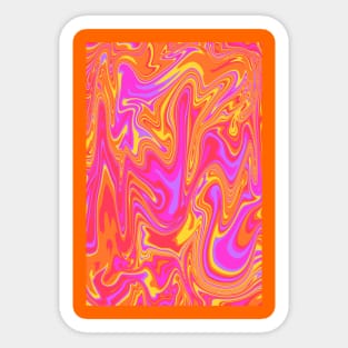 Fruity Orange Swirl Sticker